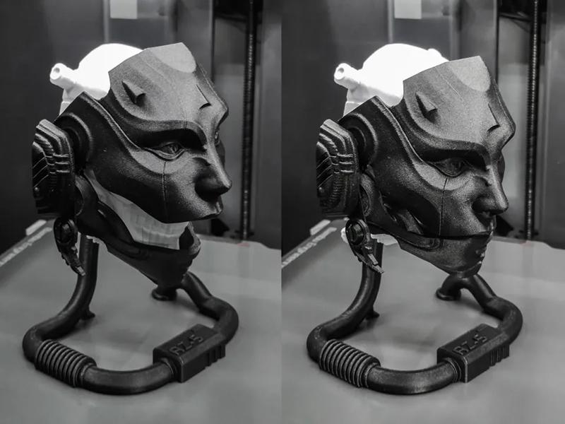 赛博朋克桌面支架 - Skulldroid 3D打印模型|Skulldroid Cyberpunk Desktop Stand – 3D Print Model STL