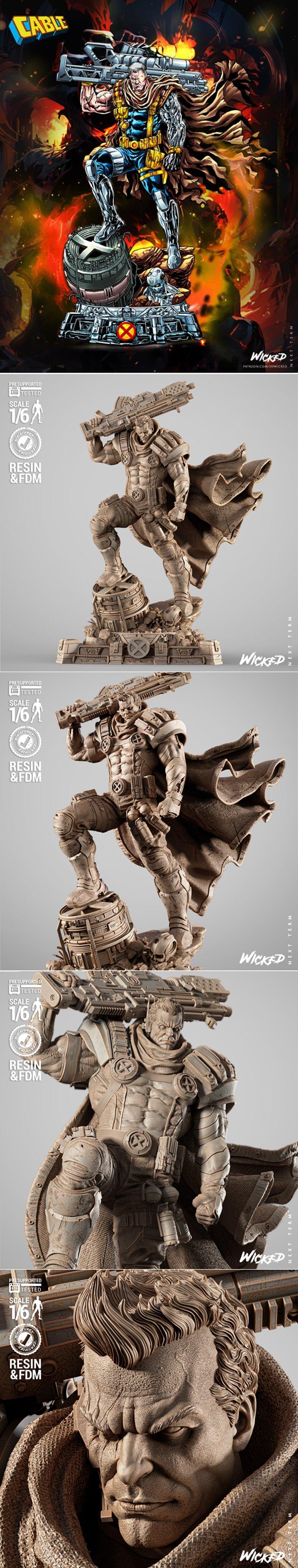 WICKED——3D打印雕塑模型|WICKED – Cable Sculpture 2025 – 3D Print Model STL