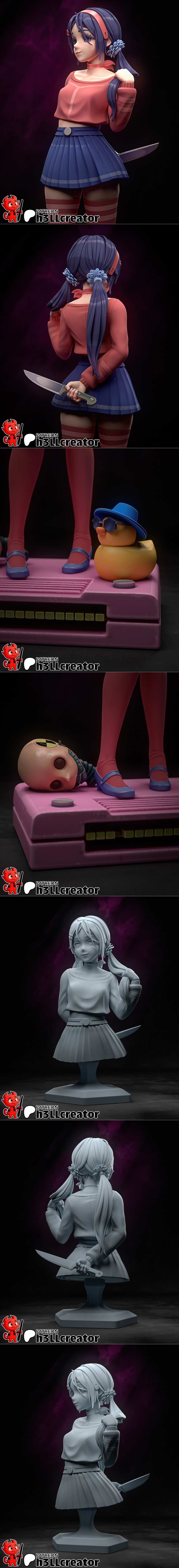 H3LL创作者 - Mita - 3D打印模型|h3LL creator – Mita – 3D Print Model STL