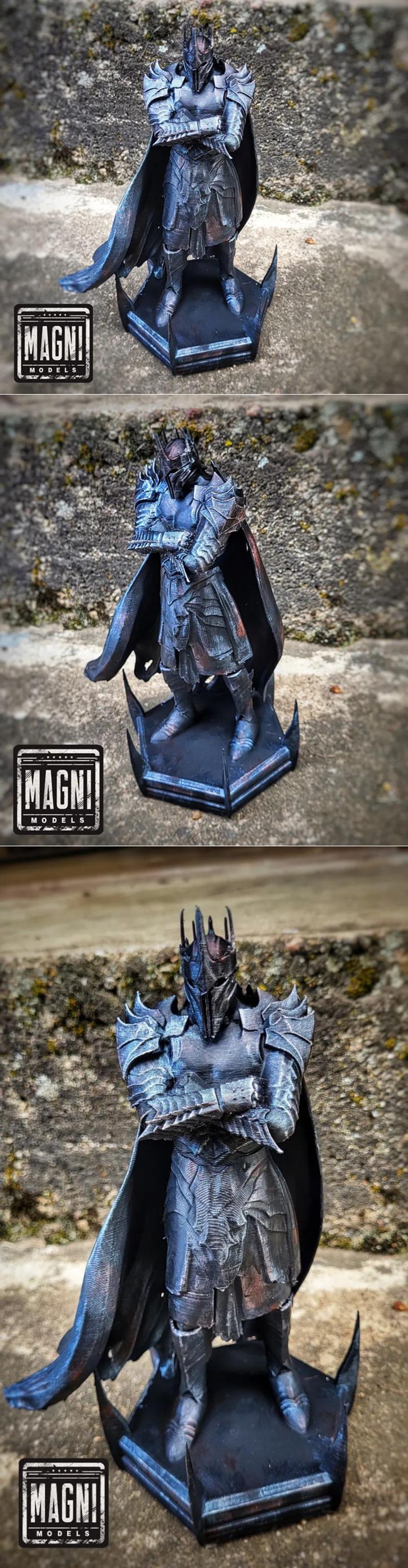 魔戒之王索伦雕像 3D打印模型|Statue of Sauron – Lord of the Rings – 3D Print Model STL