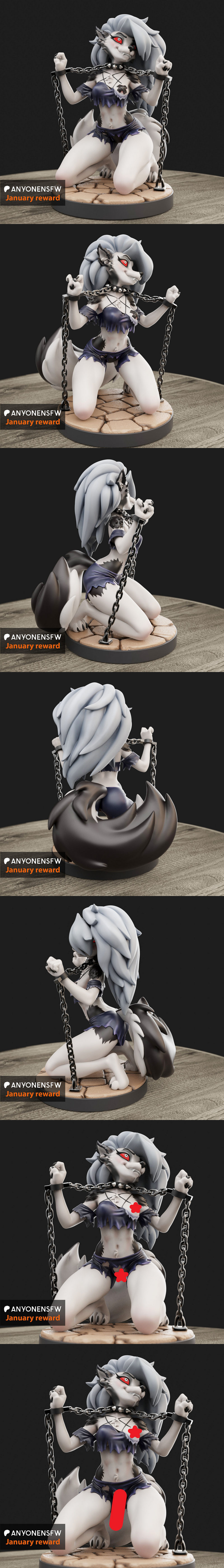 Anyonensfw-链锁露娜-3D打印模型|Anyonensfw – Chained Loona – 3D Print Model