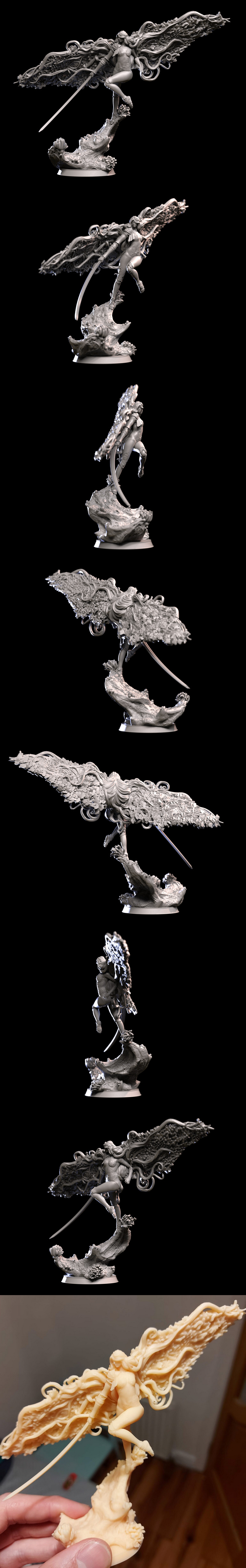 米卡elia之刃 3D打印模型|Malenia Blade of Miquella – 3D Print Model