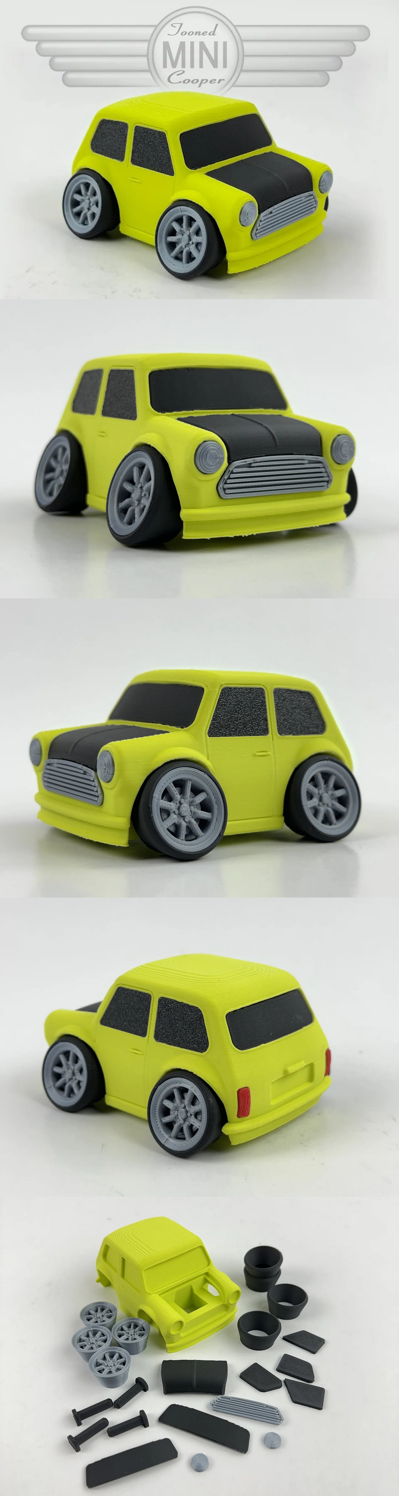Tooned 小鹏汽车 3D打印模型|Tooned Mini Cooper – 3D Print Model