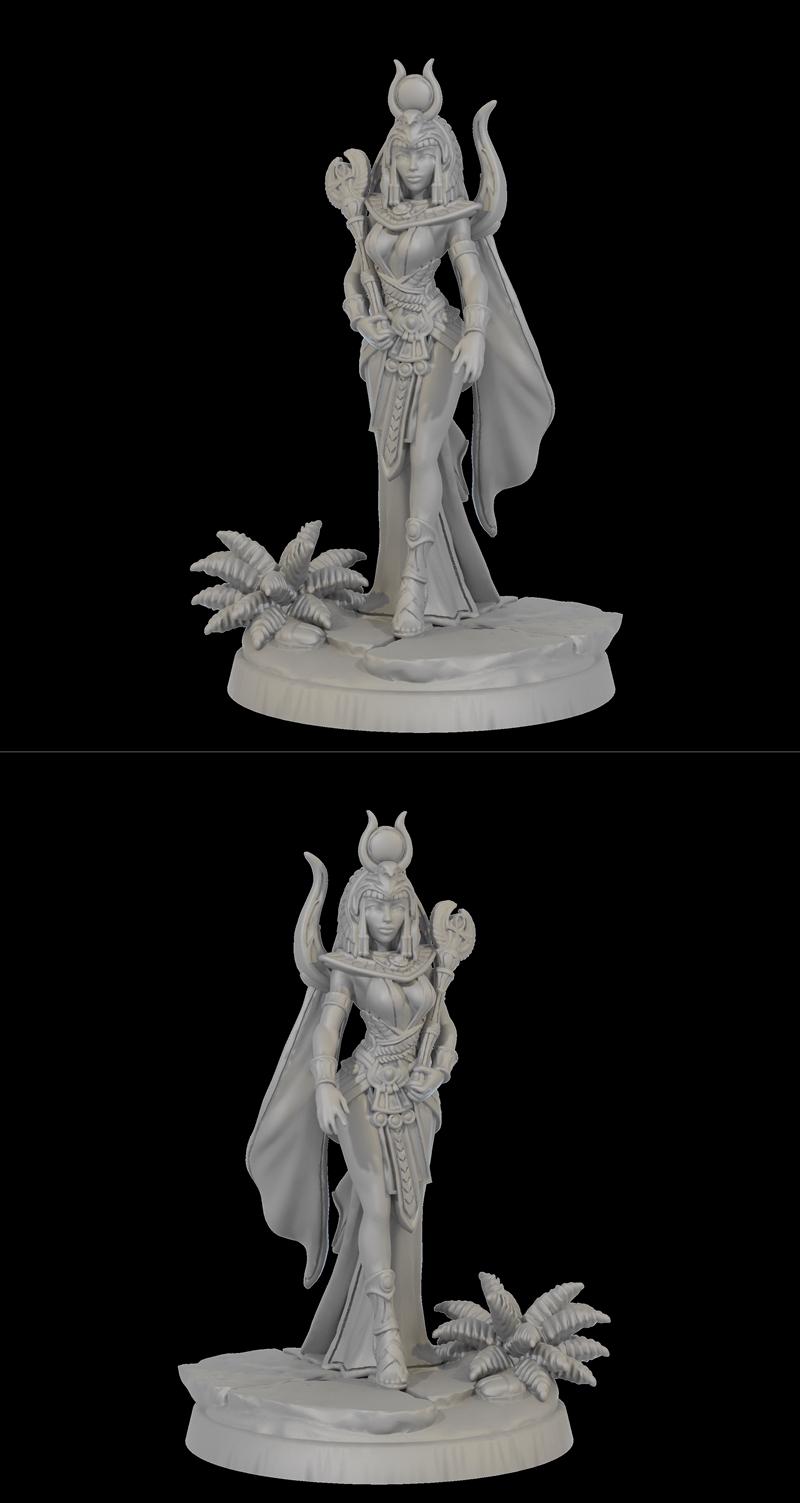 凯美特女王 3D打印模型|Kemet Queen – 3D Print Model STL
