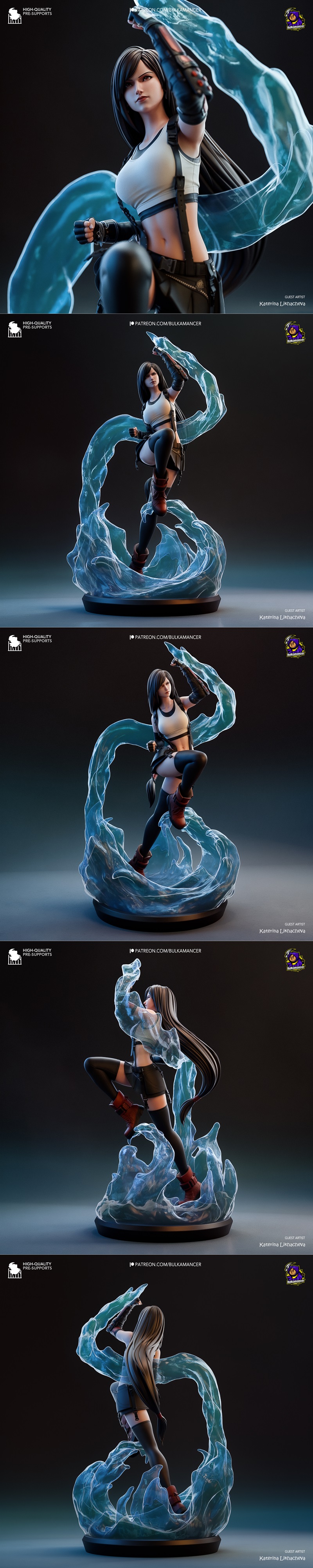 3D打印模型：Tifa洛克哈特造型|Bulkamancer Sculpts – Tifa Bulka – 3D Print Model STL