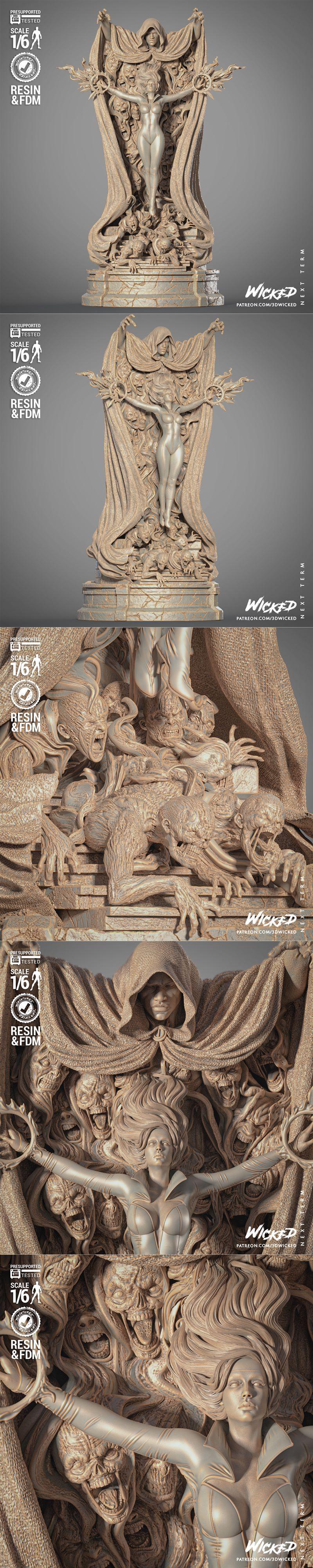 WICKED——暗影之刃 3D打印模型|WICKED – Cloak and Dagger Diorama – 3D Print Model STL