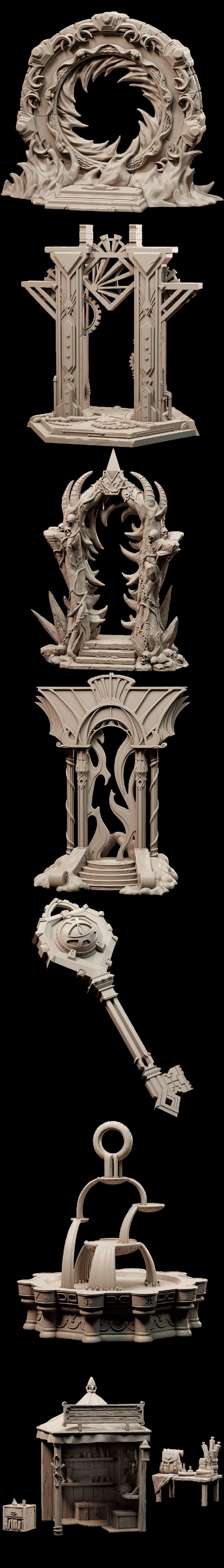 Loot Studios——城市之门 3D打印模型|Loot Studios – City of Portals – 3D Print Model STL