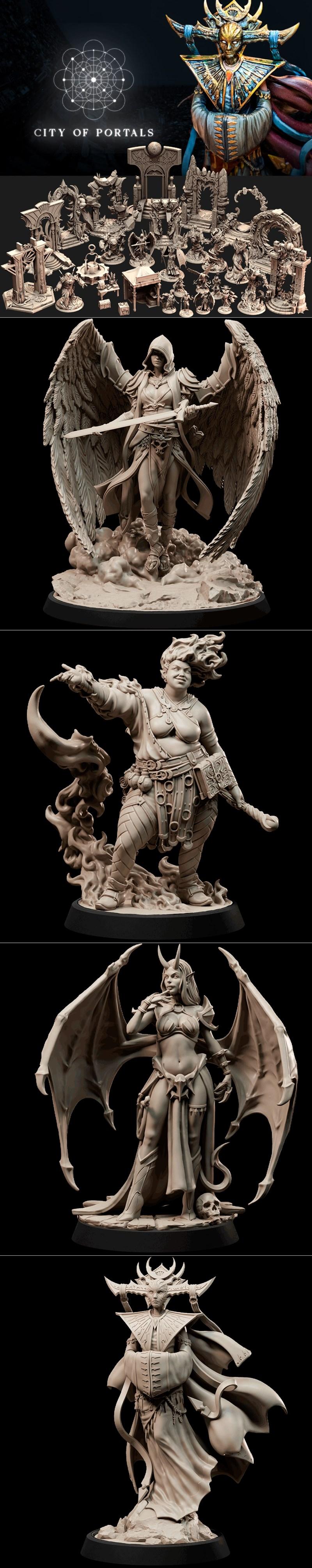 Loot Studios——城市之门 3D打印模型|Loot Studios – City of Portals – 3D Print Model STL