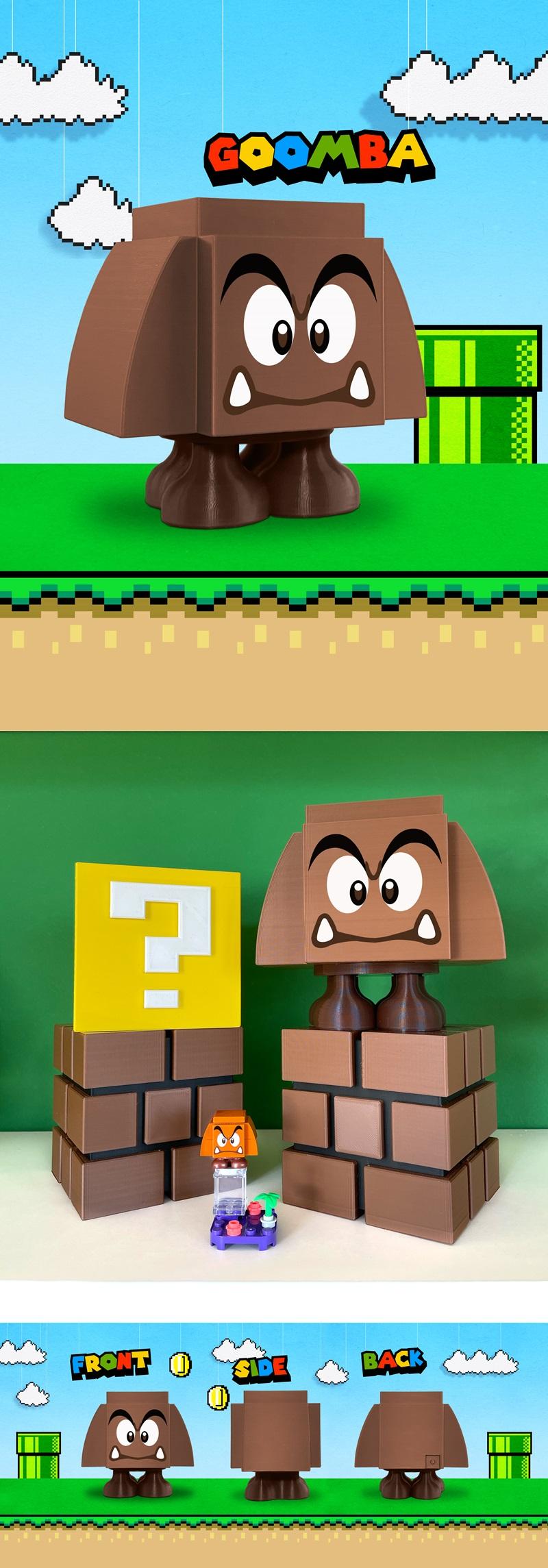 巨怪哥布林 3D打印模型|Giant Goomba – 3D Print Model STL