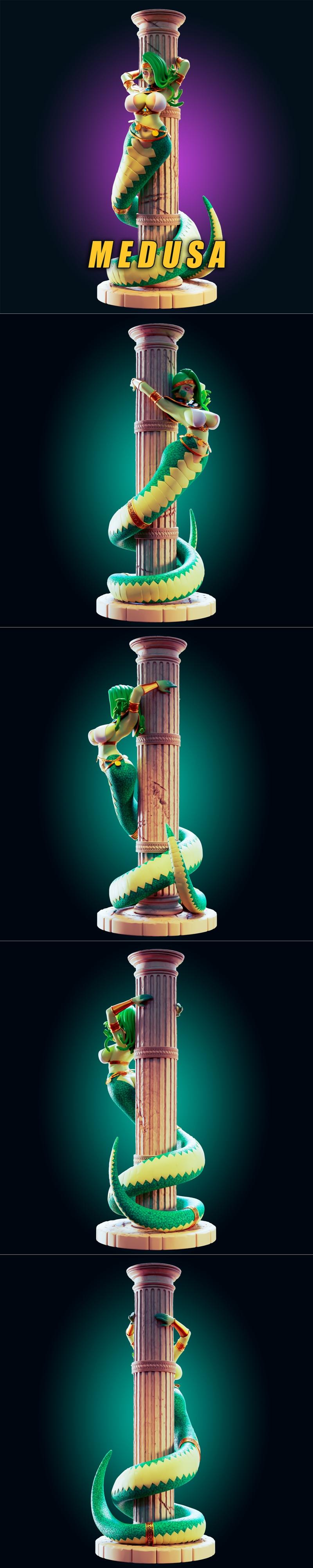 Medusa 3D打印模型|Officer Rhu – Medusa – 3D Print Model STL