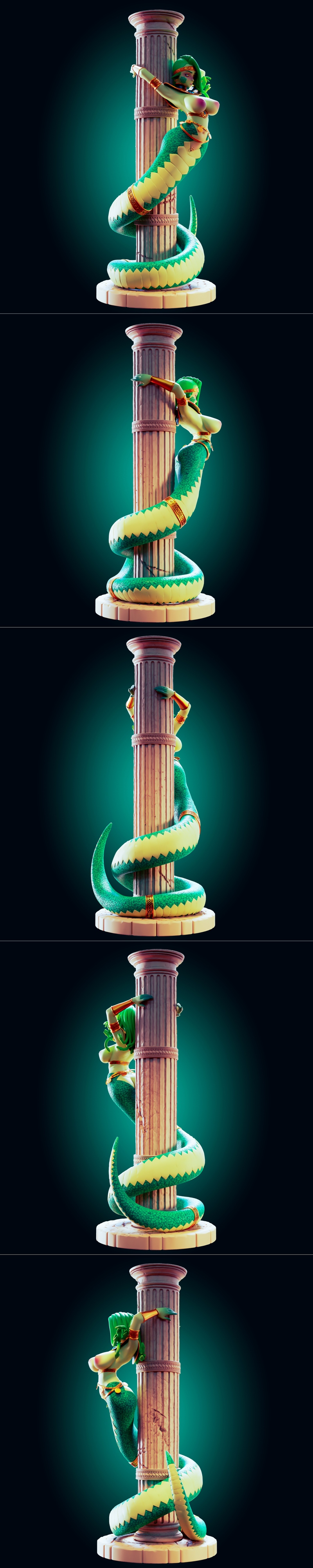 Medusa 3D打印模型|Officer Rhu – Medusa – 3D Print Model STL