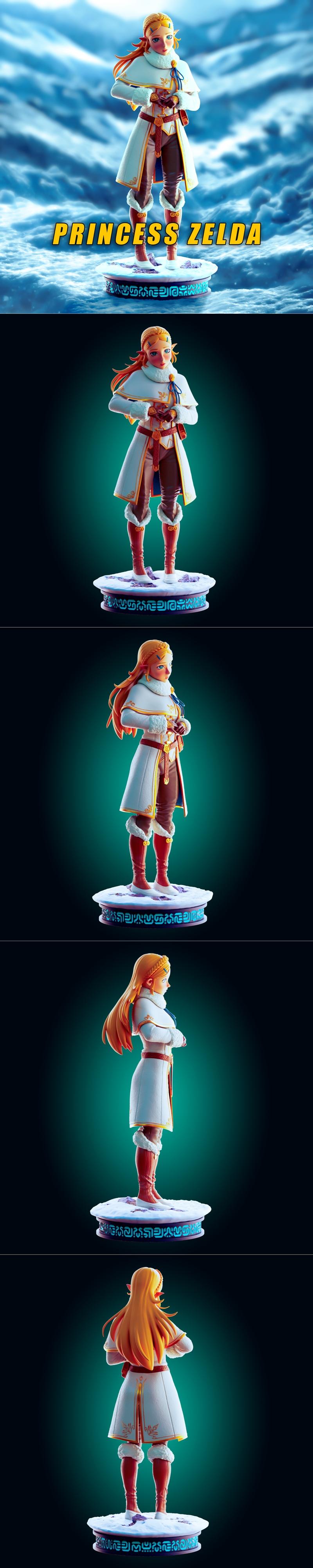 塞尔达公主3D打印模型|Officer Rhu – Princess Zelda – 3D Print Model STL