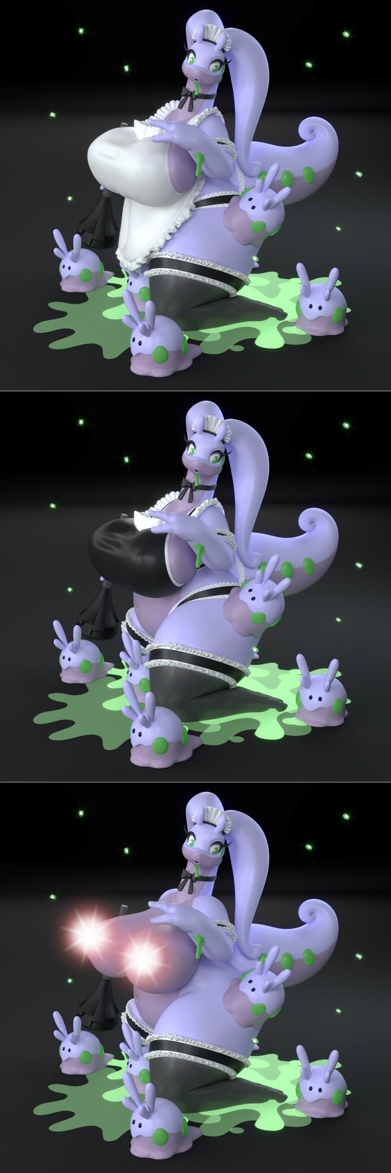 Goodra - 3D打印模型：动漫游戏角色立体造型|Goodra – 3D Print Model STL