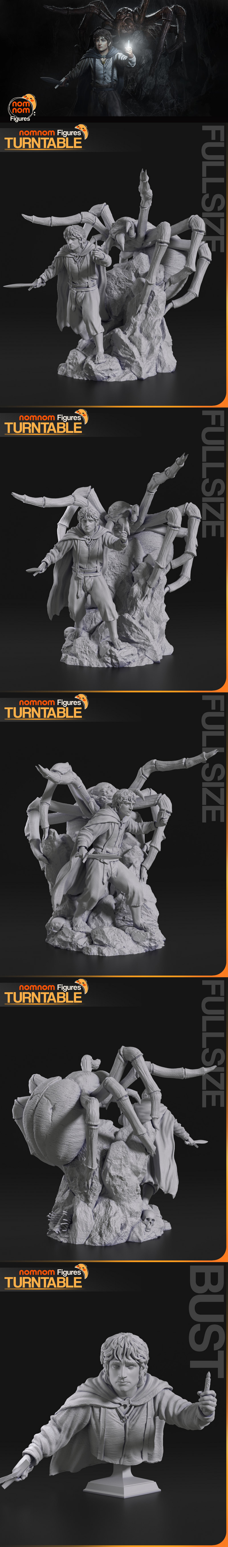 霍比特人弗罗多 3D打印模型|NomNom Figures – Frodo Baggins – Lord of the Rings – 3D Print Model