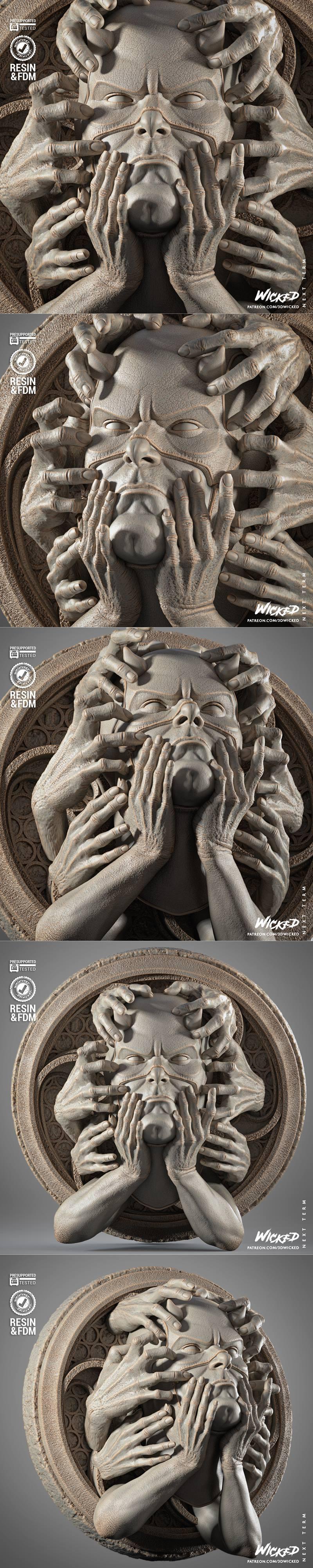 WICKED—— DareDevil 3D打印模型|WICKED – DareDevil Wall – 3D Print Model STL