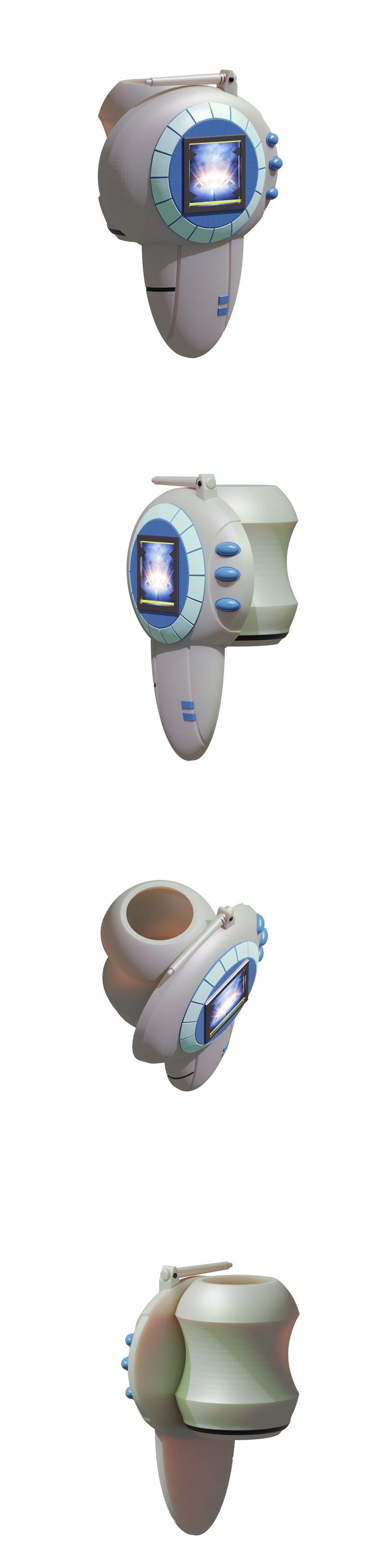 数码宝贝V驯兽师 挖掘机手柄 3D打印模型|Digimon V-Tamer Digivice – 3D Print Model STL