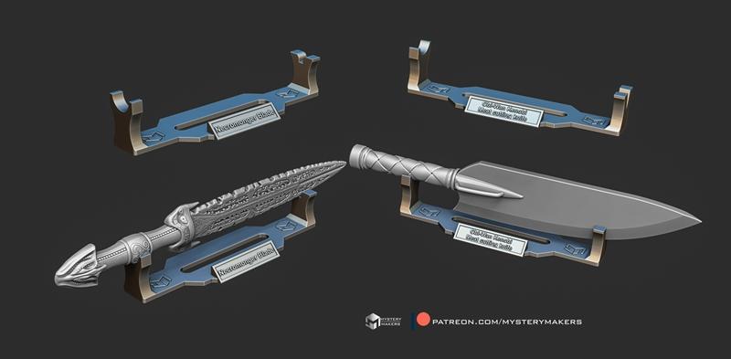 刀立模型 - 3D打印设计|Knife stands – 3D Print Model STL
