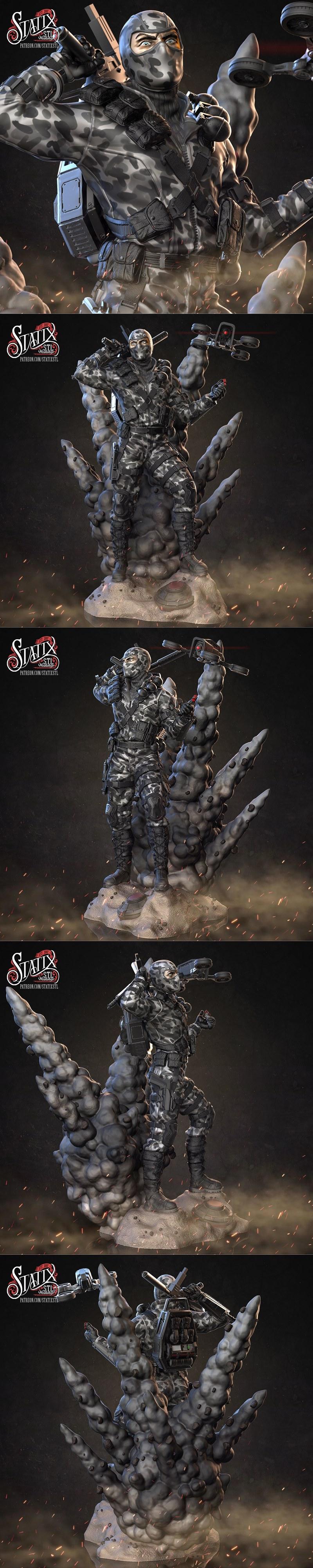 Statix - 火萤 - 3D打印模型|Statix – Firefly – 3D Print Model STL