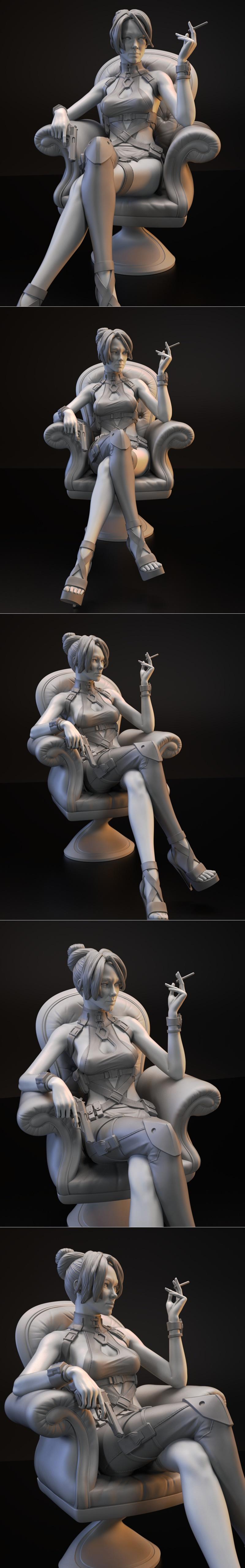 Madame A - 3D打印模型|Madame A – 3D Print Model STL