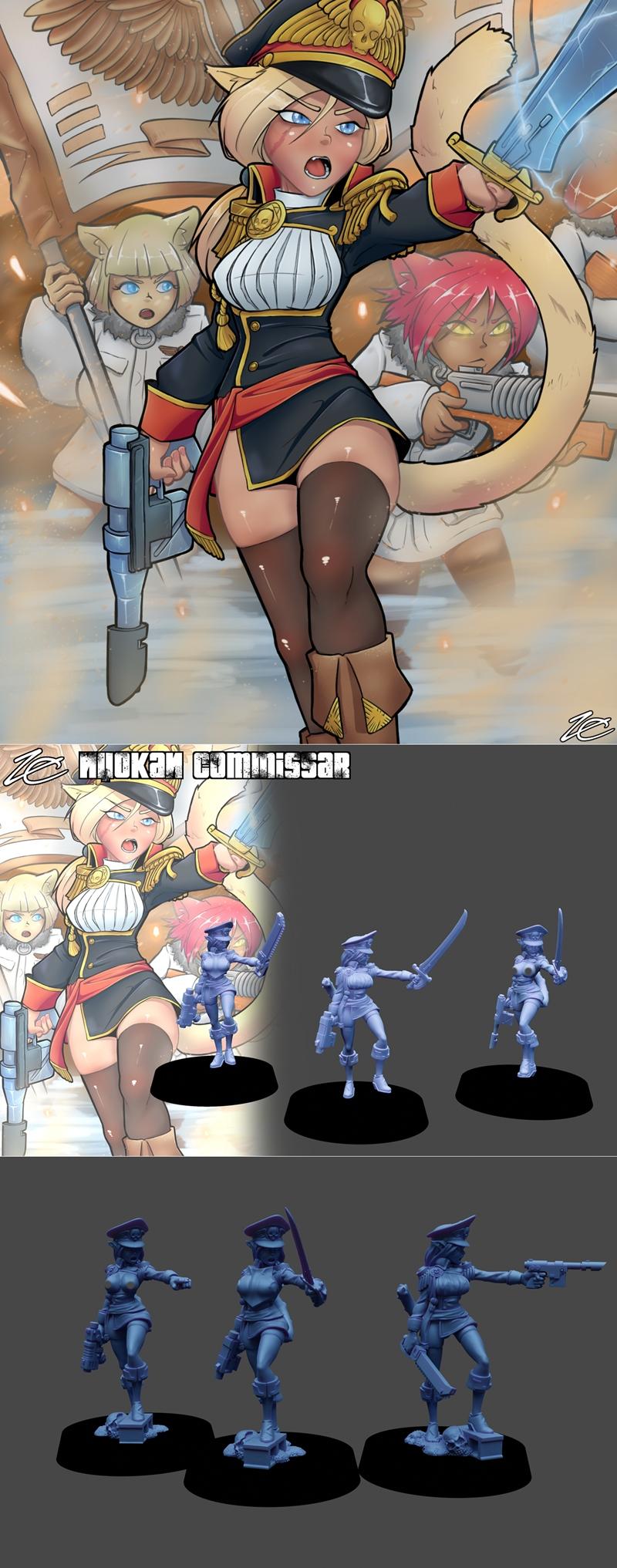 Nyokan指挥官 3D打印模型|Nyokan Commissar – 3D Print Model STL