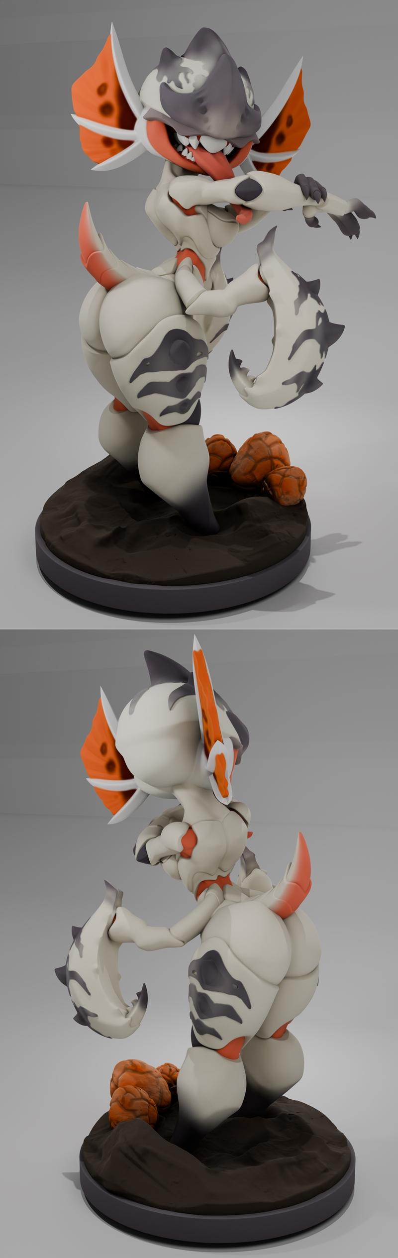 Terminid女孩3D打印模型|Terminid Girl Statue – 3D Print Model STL