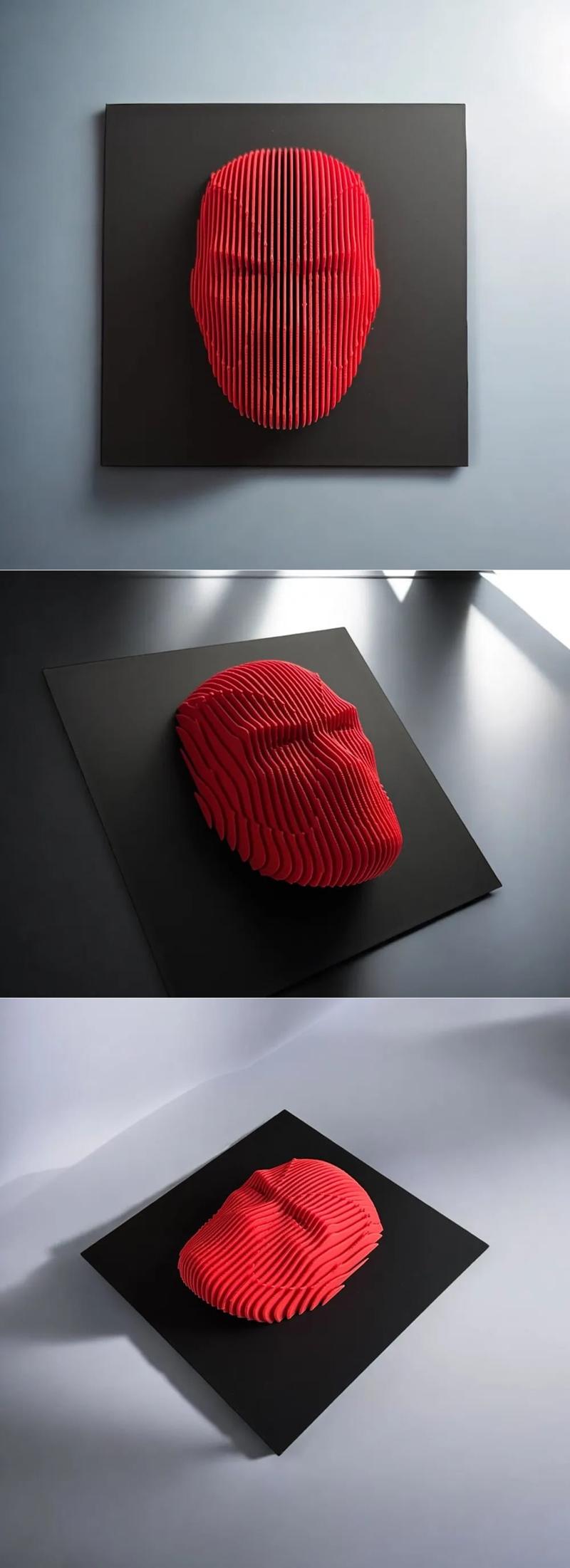 死侍分层雕塑 3D打印模型|Deadpool Layered Sculpture – 3D Print Model STL