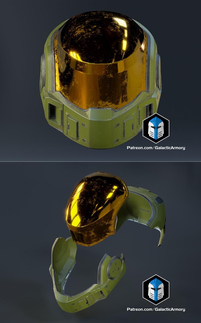 幻影头盔 3D打印模型|Halo Mirage Helmet – 3D Print Model STL