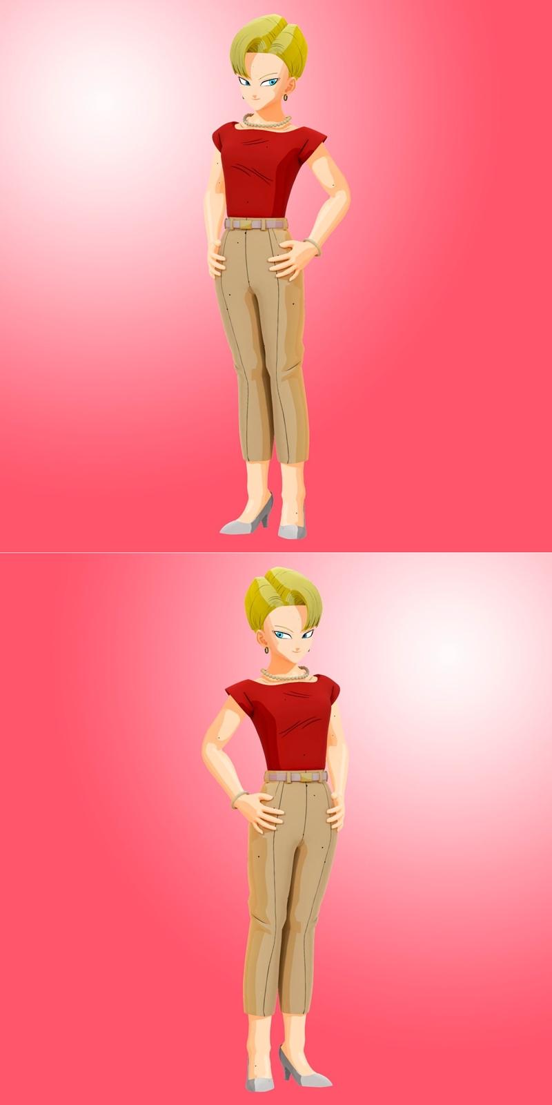 Android 18 - 神秘的终结之战（Kakarot）3D打印模型|Android 18 – End Z (Kakarot) – 3D Print Model STL