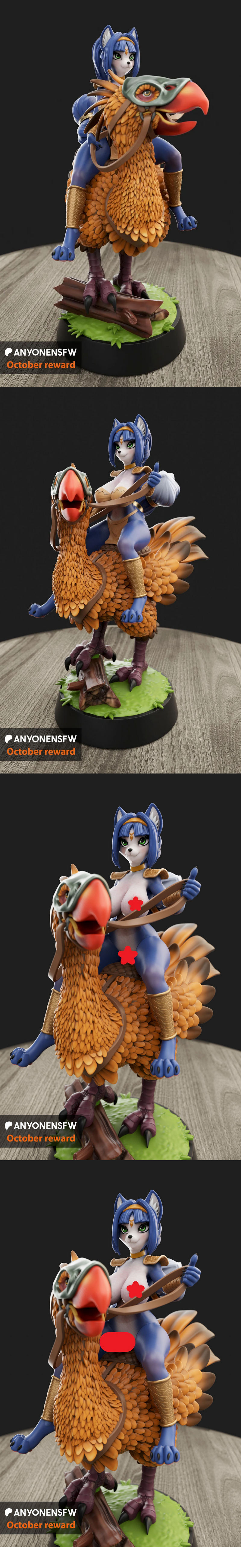 Krystal (SFW, NSFW, FUTA) – 3D Print Model