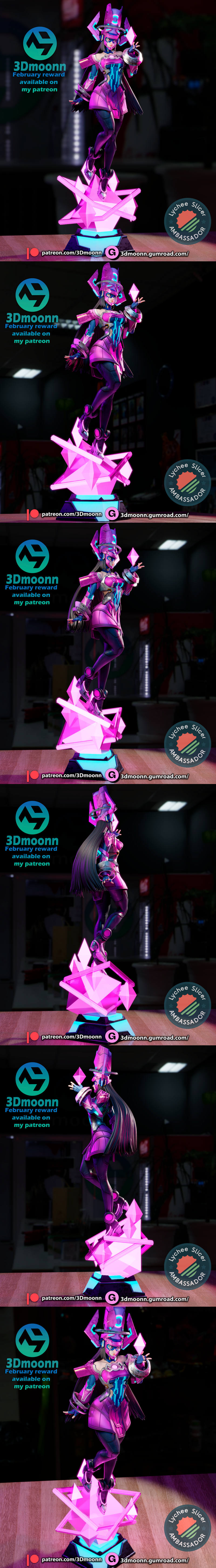 3D打印模型：银河宇宙 Marvel对决角色造型|3DMoonn – Galacta – Marvel Rivals – 3D Print Model