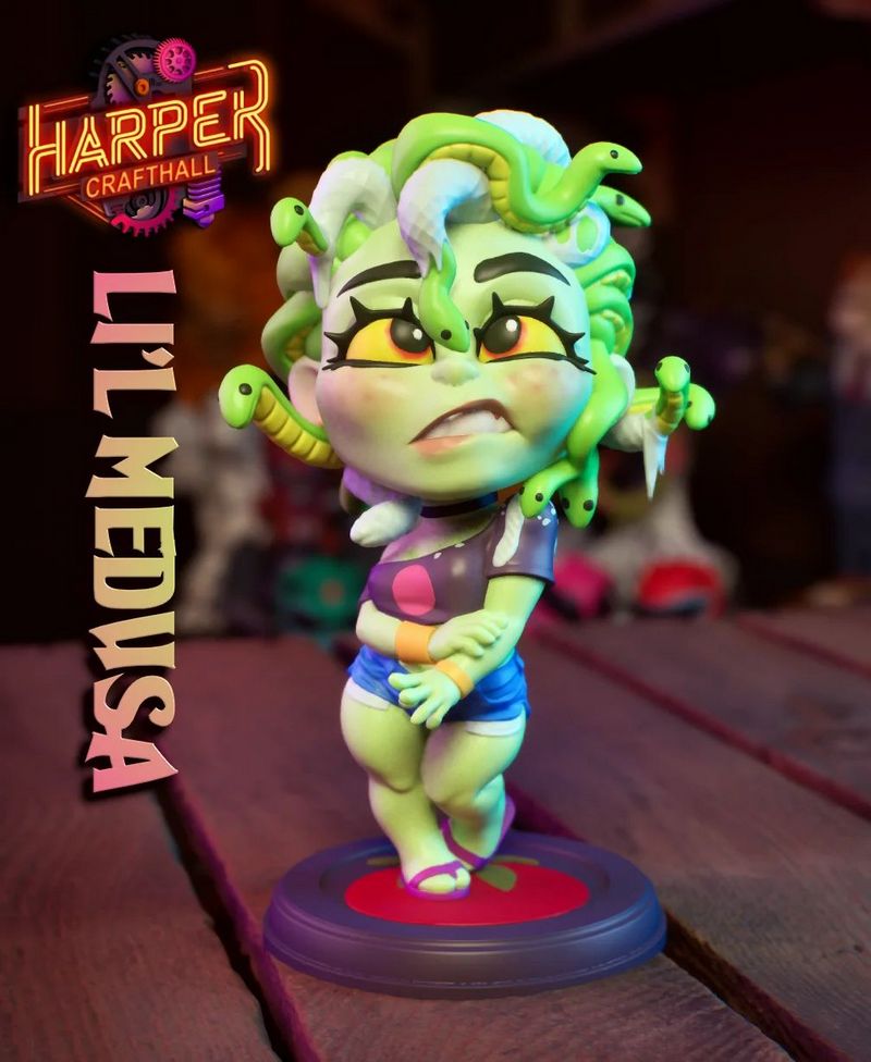 Lil Medusa – 3D Print Model