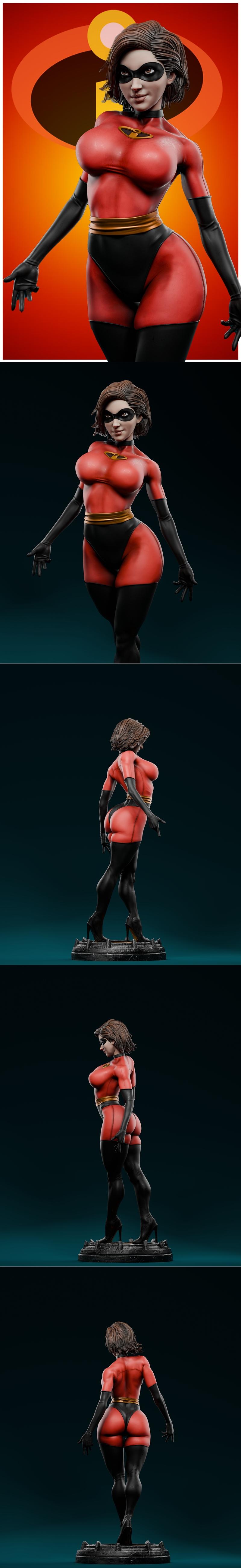 Toon Studios - 艾拉斯特女孩 - 3D打印模型|Toon Studios – Elastigirl – 3D Print Model STL