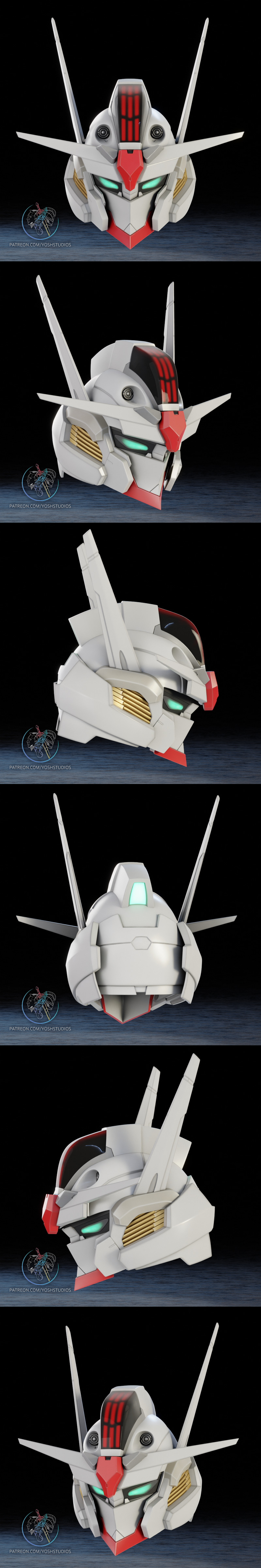 Gundam Helmet – 3D Print Model