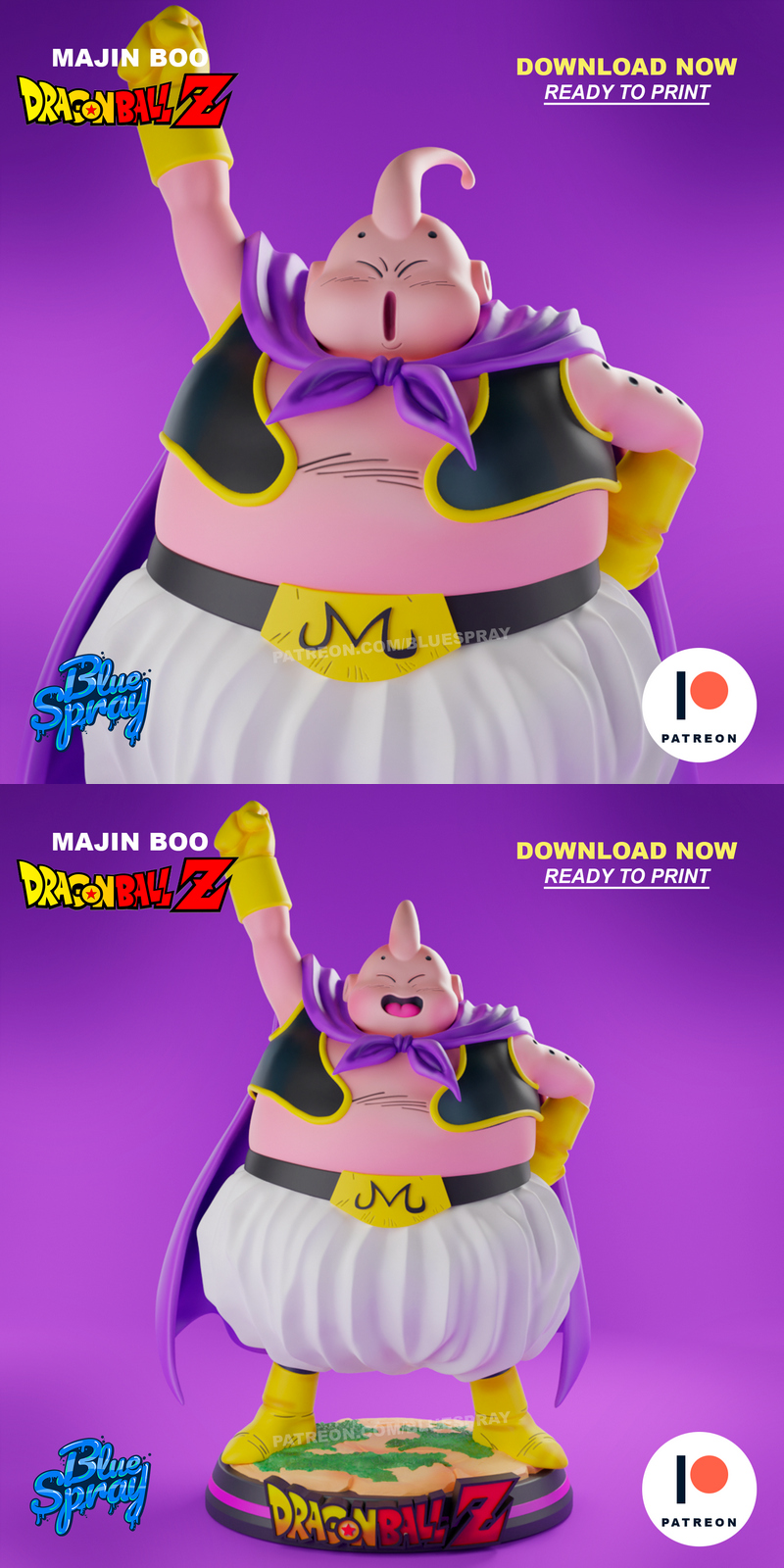 Bluespray – Majin Boo – 3D Print Model