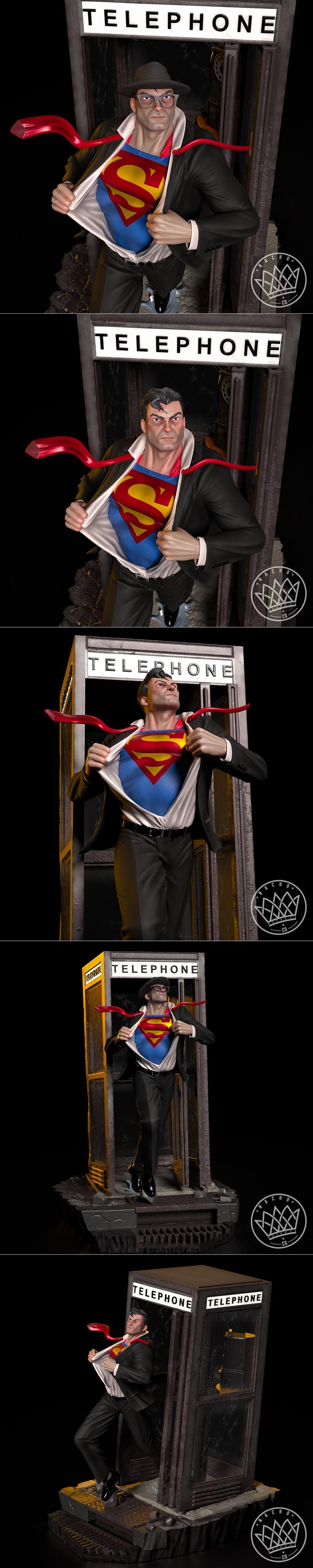Fan Art – Clark Kent Superman Statue – 3D Print Model STL
