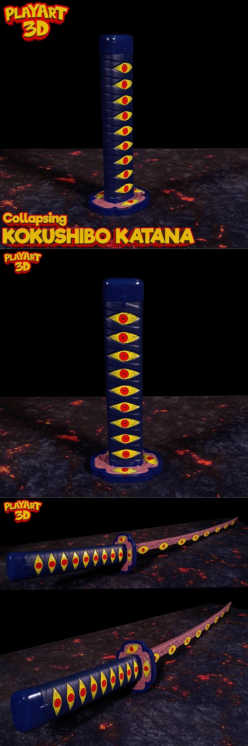 Collapsing Katana Kokushibo – 3D Print Model STL