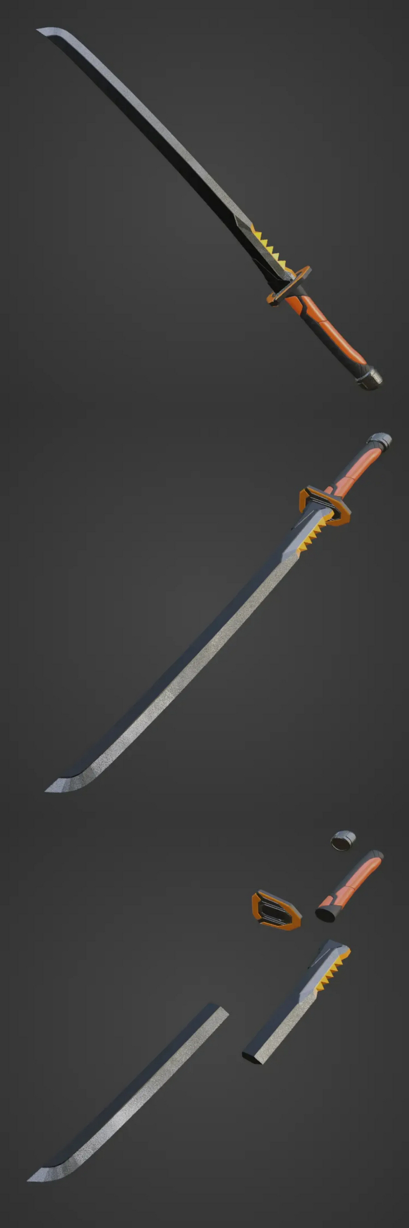 Fortnite – DeathStroke Inspired Sword – 3D Print Model