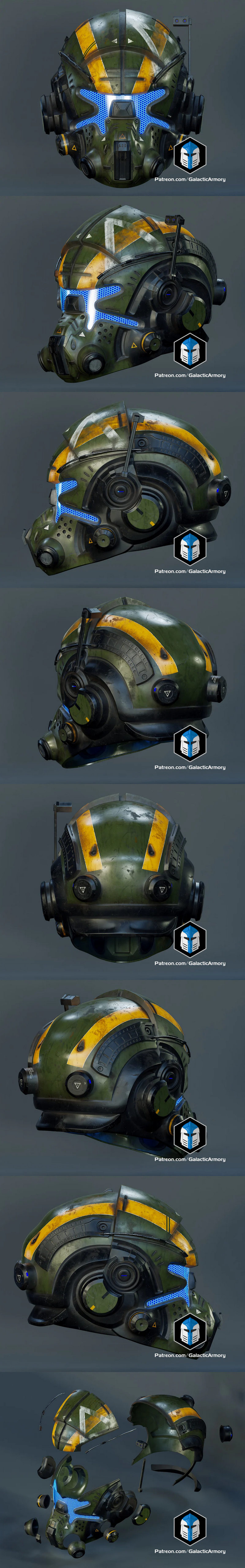 泰坦陨落 Jack Cooper 飞行员头盔 3D打印模型|Titanfall – Jack Cooper Pilot Helmet – 3D Print Model