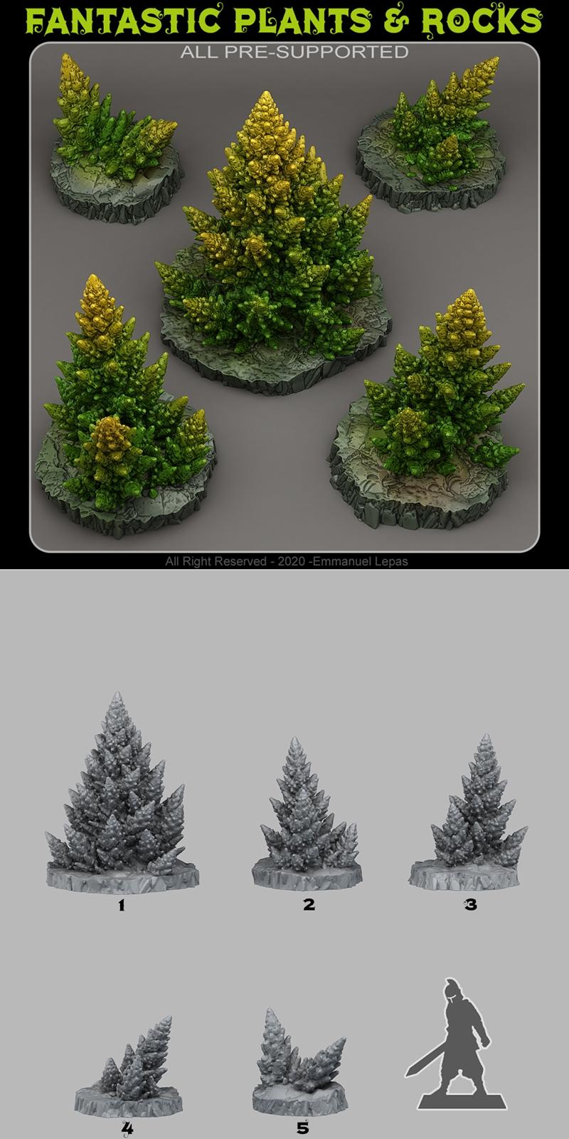 Toxic Alien Pines – 3D Print Model STL