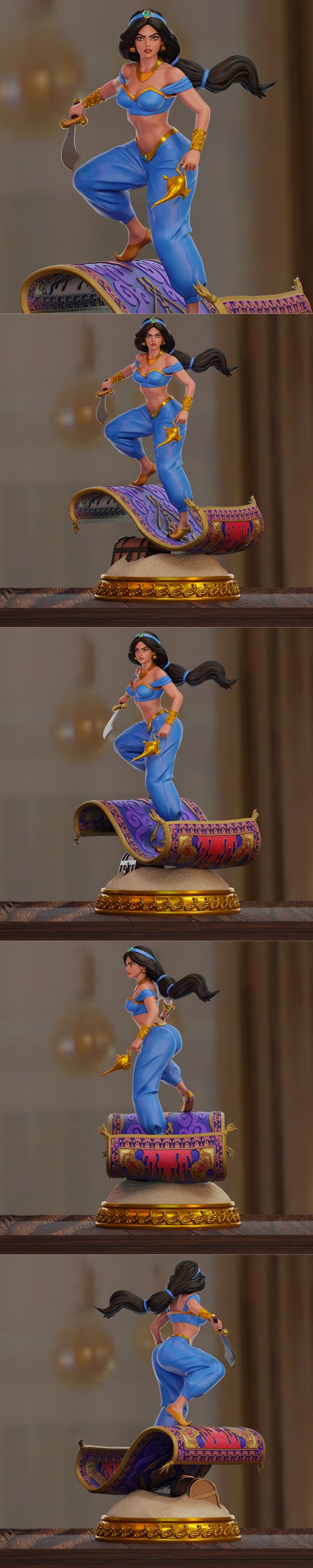 Princesa Jasmine – 3D Print Model STL