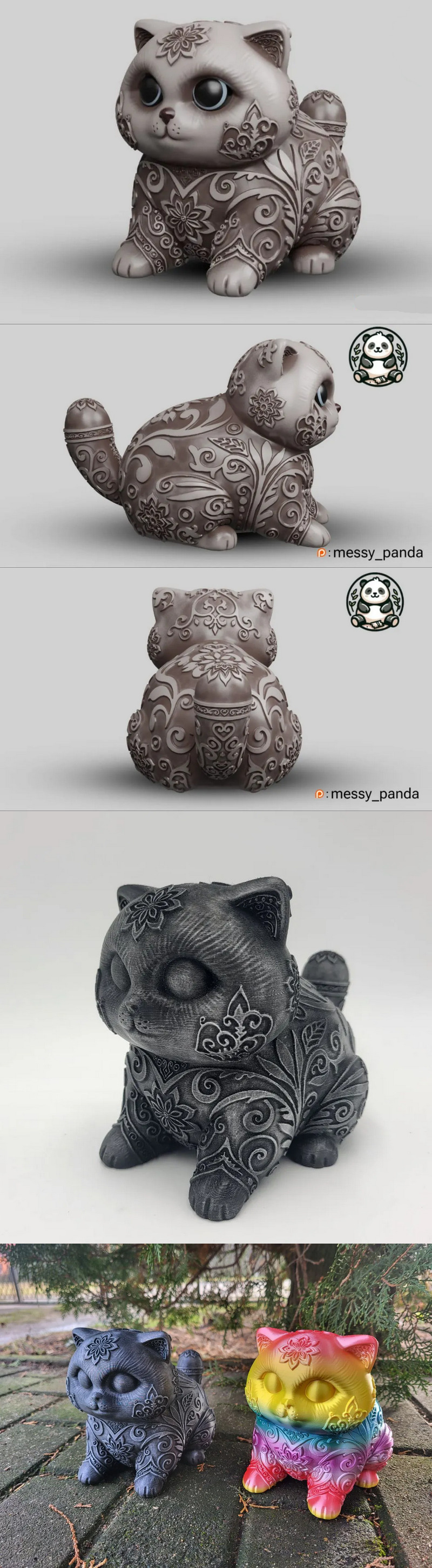 Ornamnetal British Cat – 3D Print Model