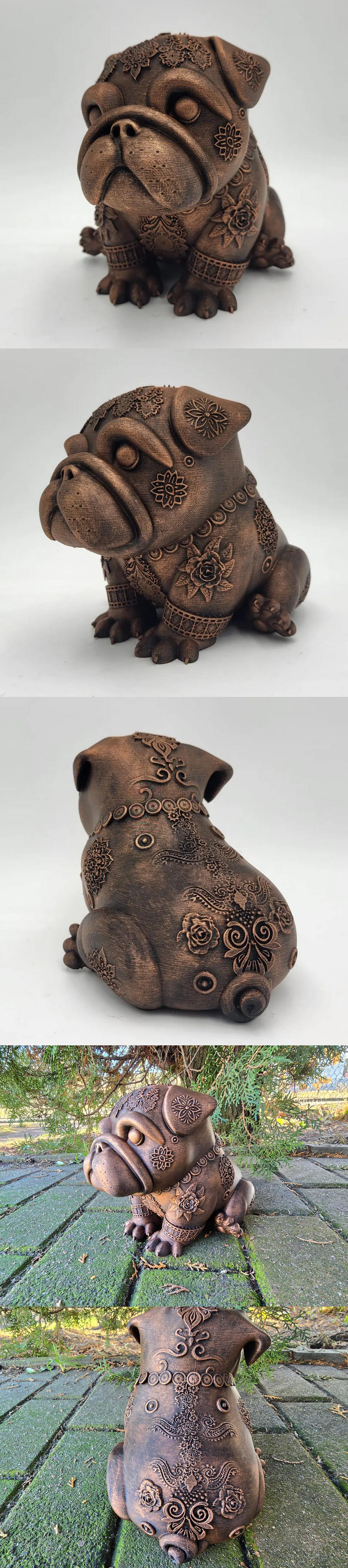 Ornamnetal English Buldog – 3D Print Model