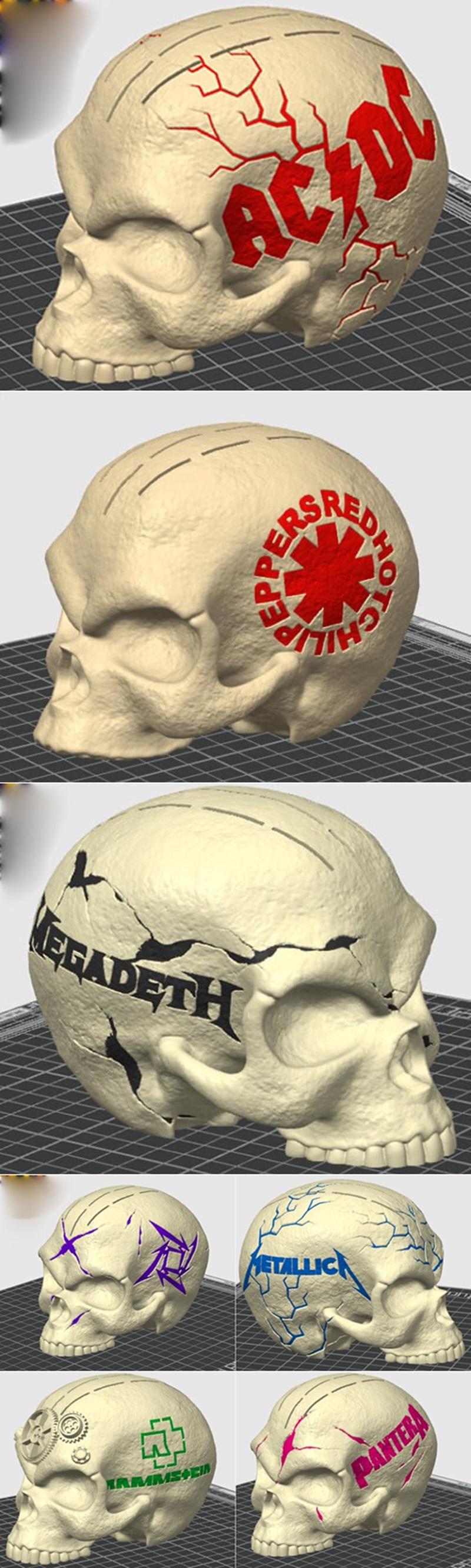 Skull Pick Holder – 3D Print Model STL