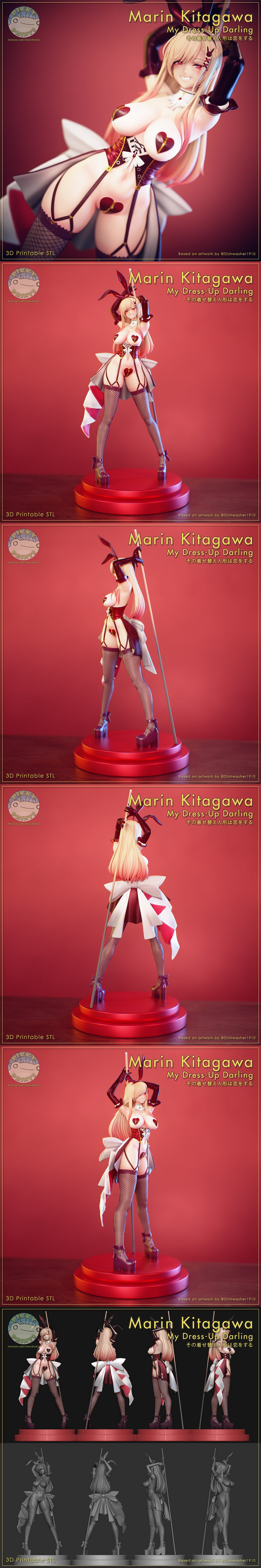 马林·川上 3D打印模型集|Marin Kitagawa – 3D Print Model