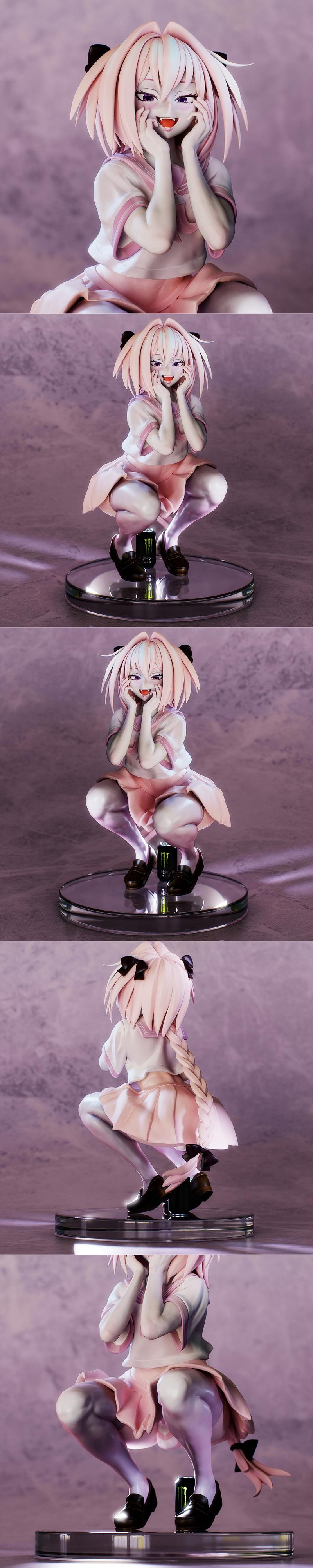 命运少女——阿斯托尔福 3D打印模型|Tenshi Figures – Fate – Astolfo – 3D Print Model STL