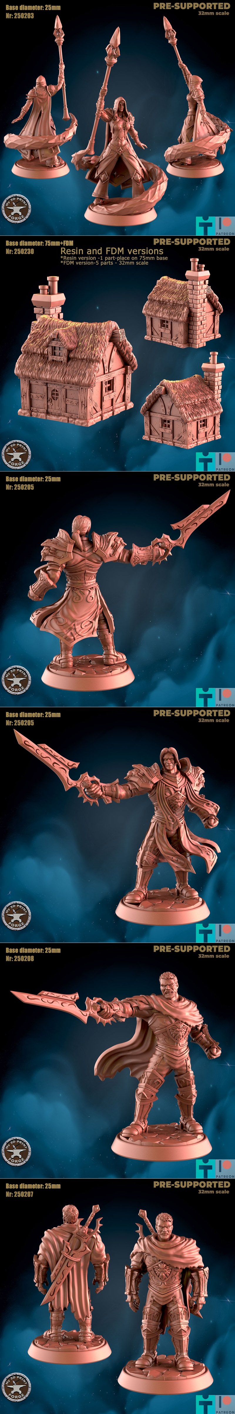 My3DPrintForge - 人类v3 2025款 3D打印模型|My3DPrintForge – Humans v3 February 2025 – 3D Print Model STL