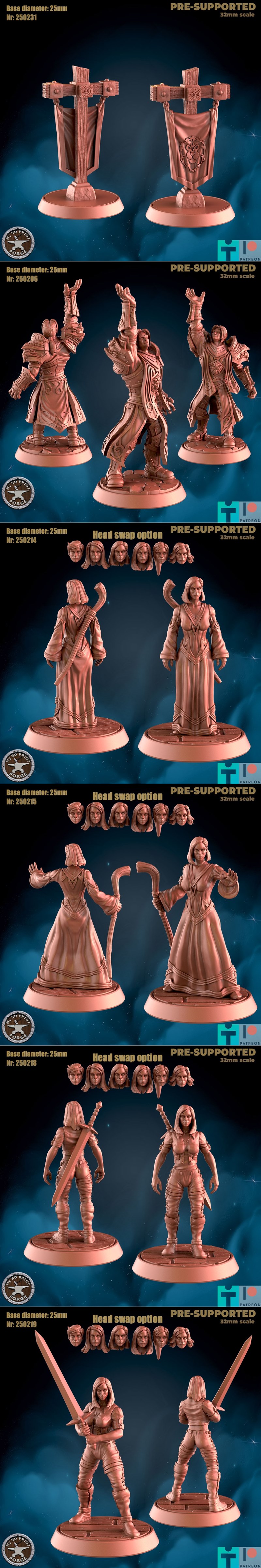 My3DPrintForge - 人类v3 2025款 3D打印模型|My3DPrintForge – Humans v3 February 2025 – 3D Print Model STL