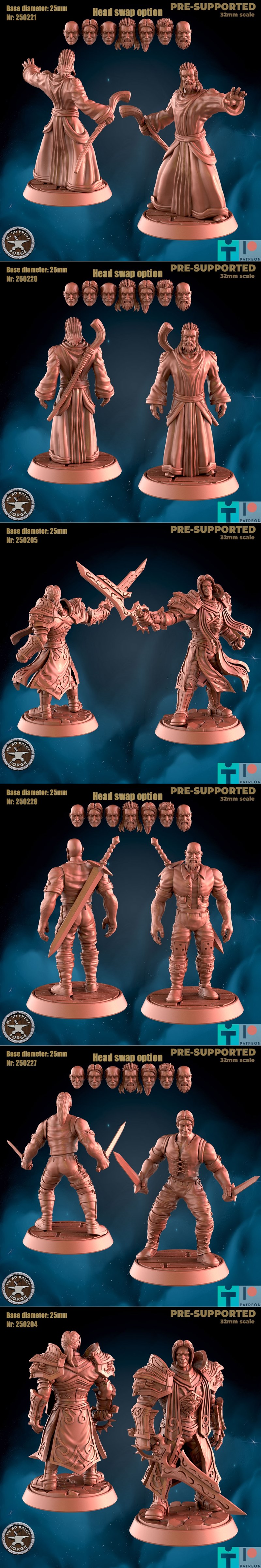 My3DPrintForge - 人类v3 2025款 3D打印模型|My3DPrintForge – Humans v3 February 2025 – 3D Print Model STL