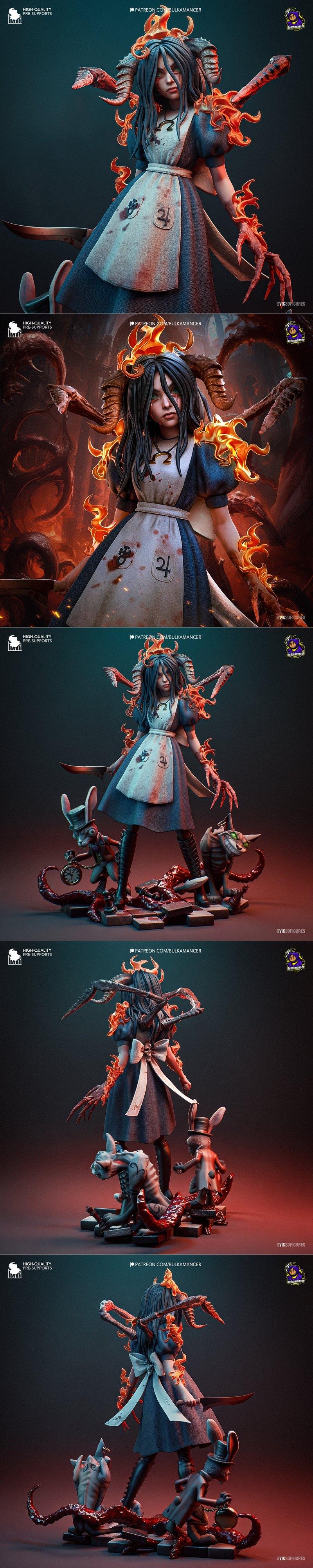 Bulkamancer sculpting - Alice 3D打印模型|Bulkamancer Sculpts – Alice – 3D Print Model STL