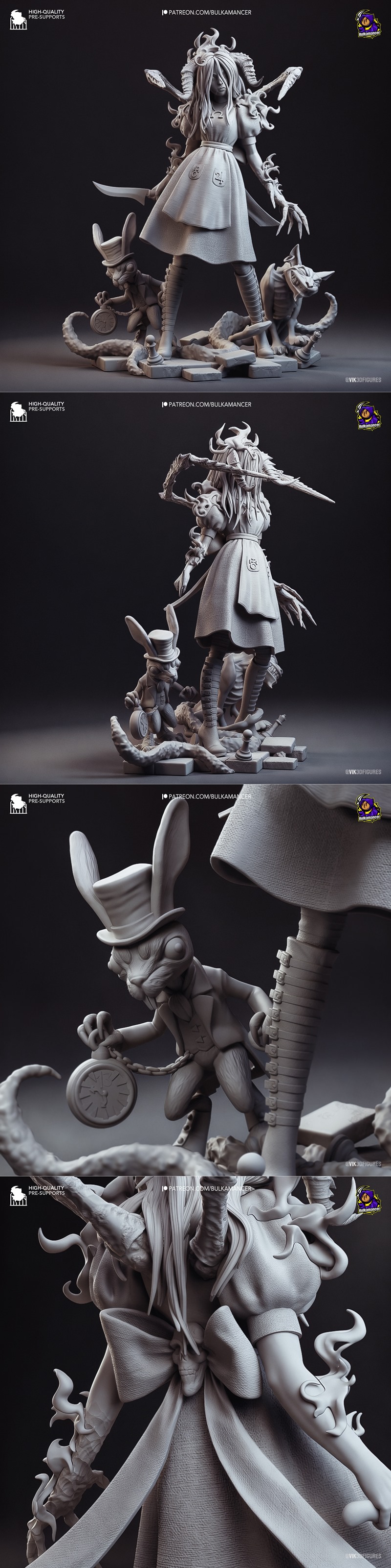Bulkamancer sculpting - Alice 3D打印模型|Bulkamancer Sculpts – Alice – 3D Print Model STL